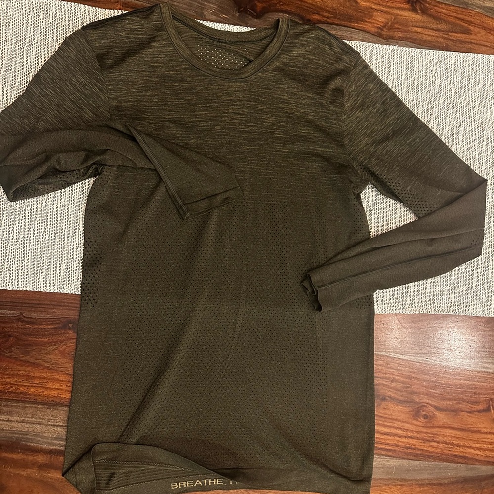 Lululemon Olive Long Sleeve Top